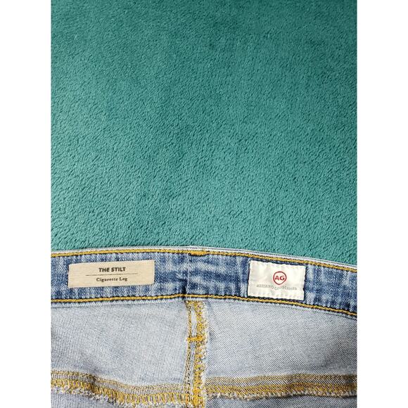 Adriano Goldschmied Jeans Size 27 Womens Blue Mid Rise THE STILT Cigarette USA - Picture 3 of 14